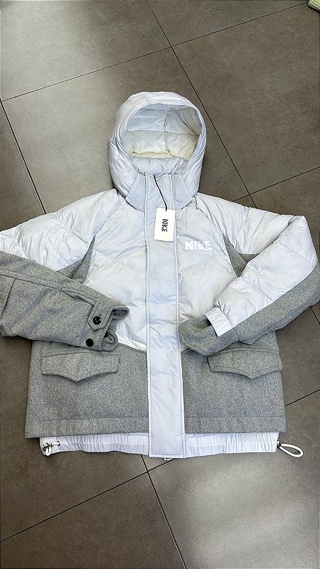 SACAI X NIKE ナイロンジャケット XL グレー 664c6020-358f-4909-8c3d-