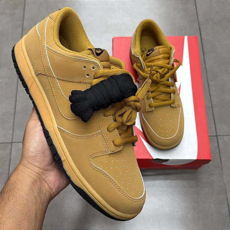 靴 NIKE DUNK LOW RETRO SE Wheat 28cm TÊNIS NIKE DUNK LOW RETRO SE WHEAT GUM (COMPLETO) - mercadohype