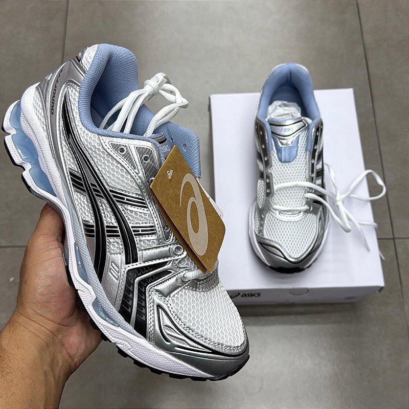 TÊNIS JJJJOUND X ASICS GEL-KAYANO 14 WHITE BLUE (COMPLETO