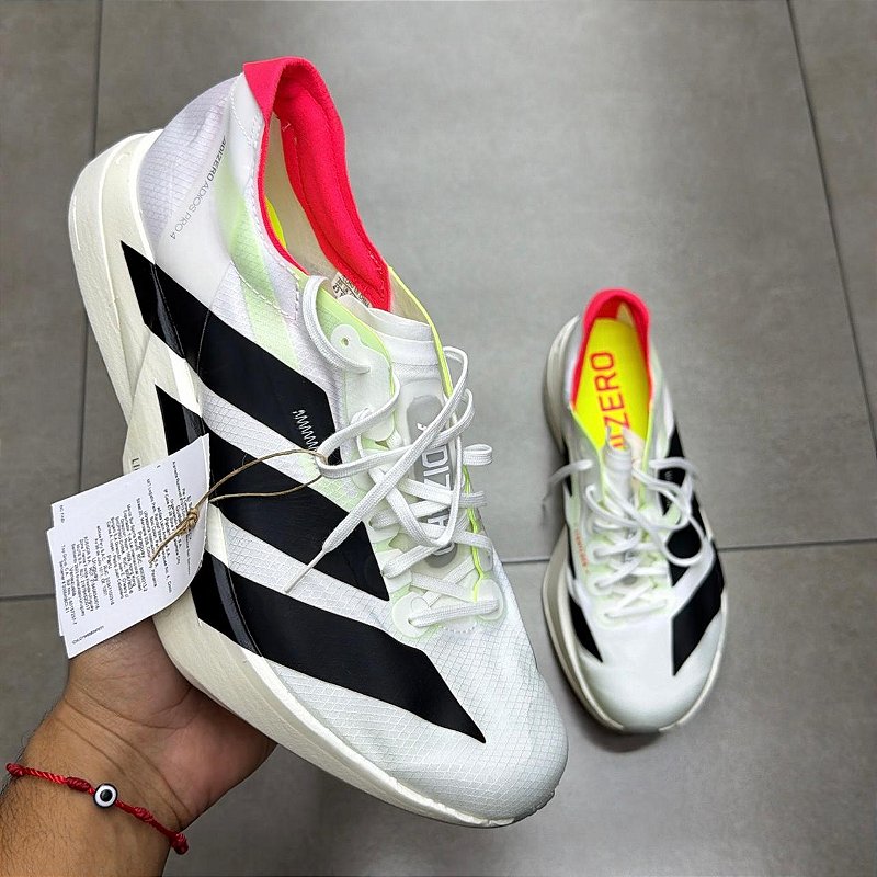 TÊNIS ADIDAS ADIZERO ADIOS PRO 4 CLOUD WHITE CORE BLACK (SEM CAIXA