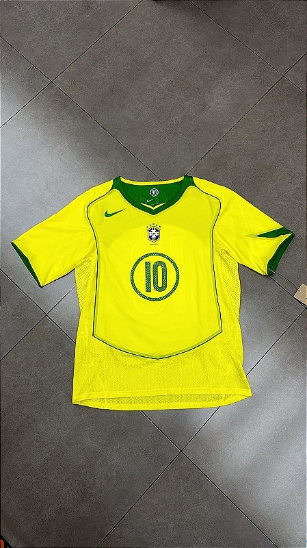 CAMISETA NIKE BRASIL RONALDINHO 2004 TOTAL 90 - mercadohype