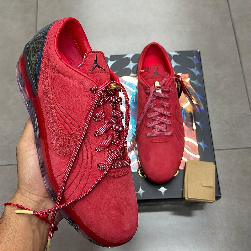 TÊNIS AIR JORDAN X NIKE CRYOSHOT MERCURIAL VAPOR 1 UNIVERSITY RED