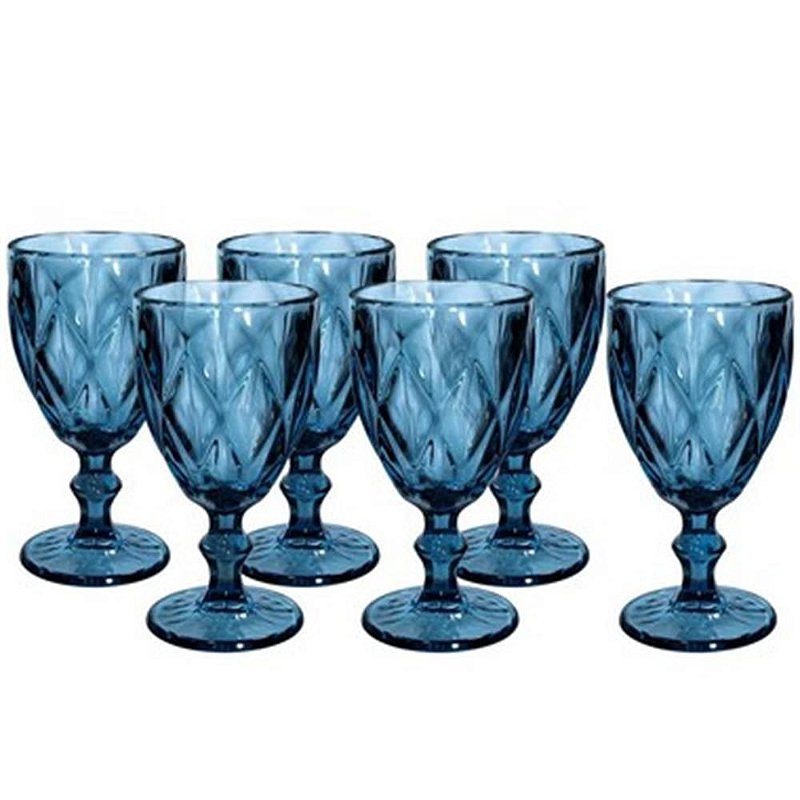 SET 6 COPAS DE COLORES DORADAS DIAMOND LYOR 300CC - Mi Deco Home