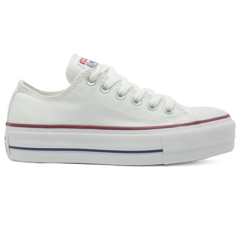 all star com plataforma branco