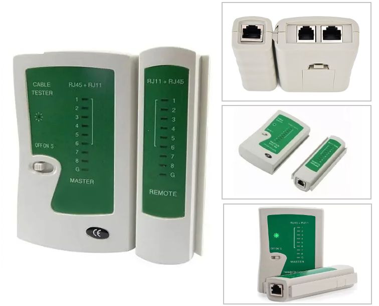 TESTADOR PARA CABOS REDE E TELEFONIA RJ45 E RJ11 - MFL ACESSORIOS LTDA