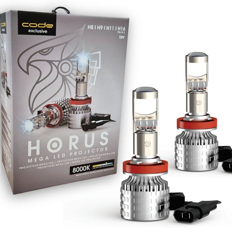 LAMPADA MEGA LED PROJECTOR HORUS 12V 8000K H11 CODE - MFL