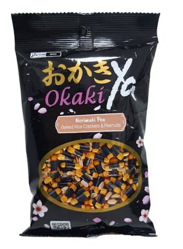OKAKI YA NORI MAKI ARARE COM AMENDOIM - 70g - Miki Produtos Orientais