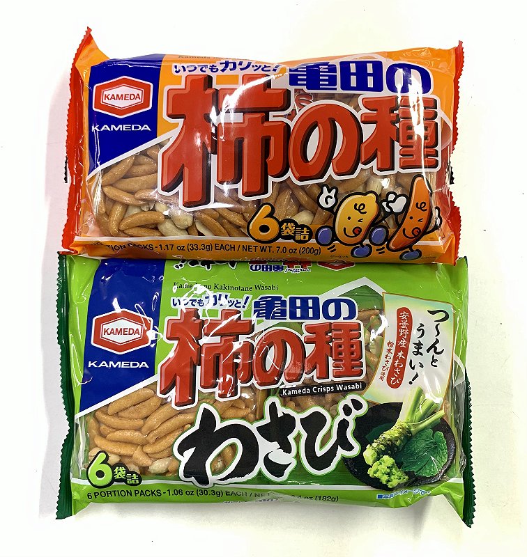 SALGADINHO DE ARROZ JAPONÊS KAKINOTANE KAMEDA - WASABI E