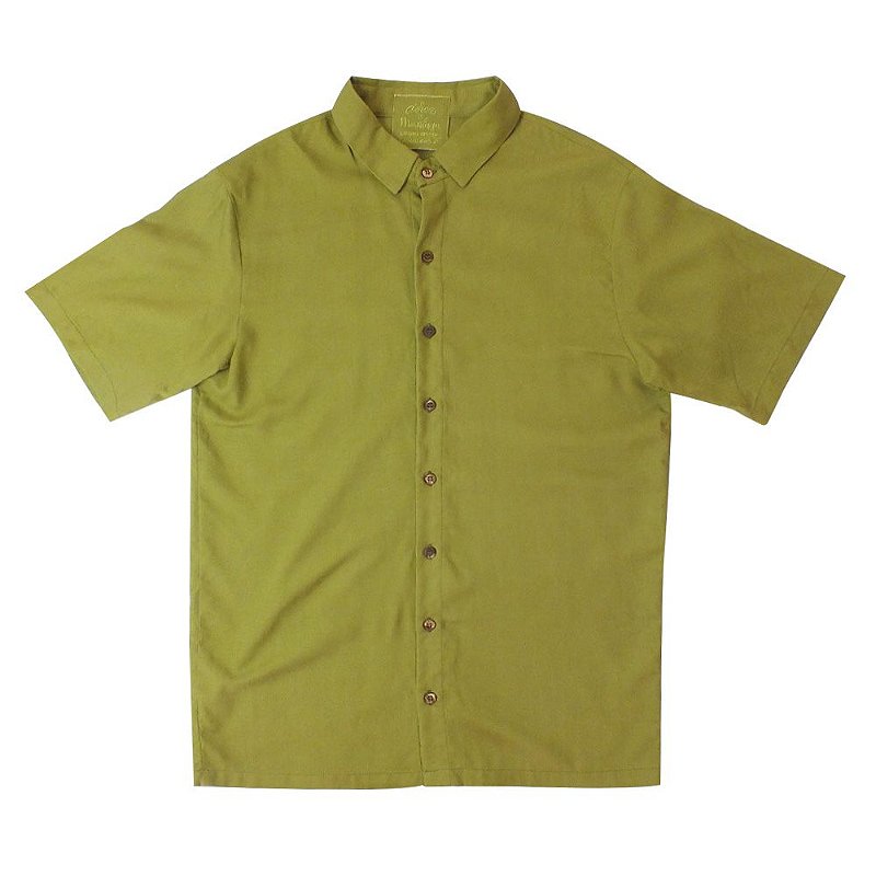 Camisa Cânhamo Collab Áurea x Manlaya Verde