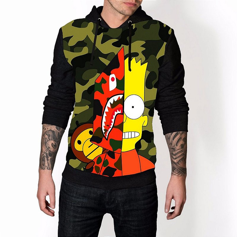 blusa de frio bart simpson