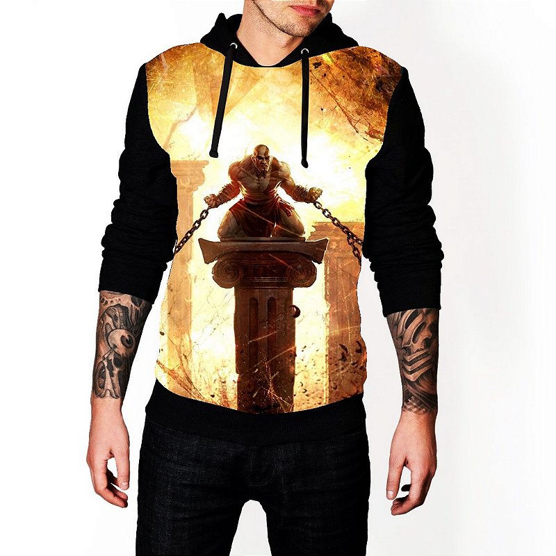 kratos moletom com capuz