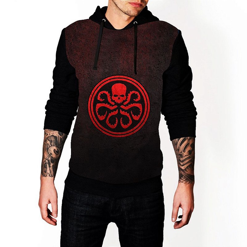 marvel agents of shield moletom com capuz