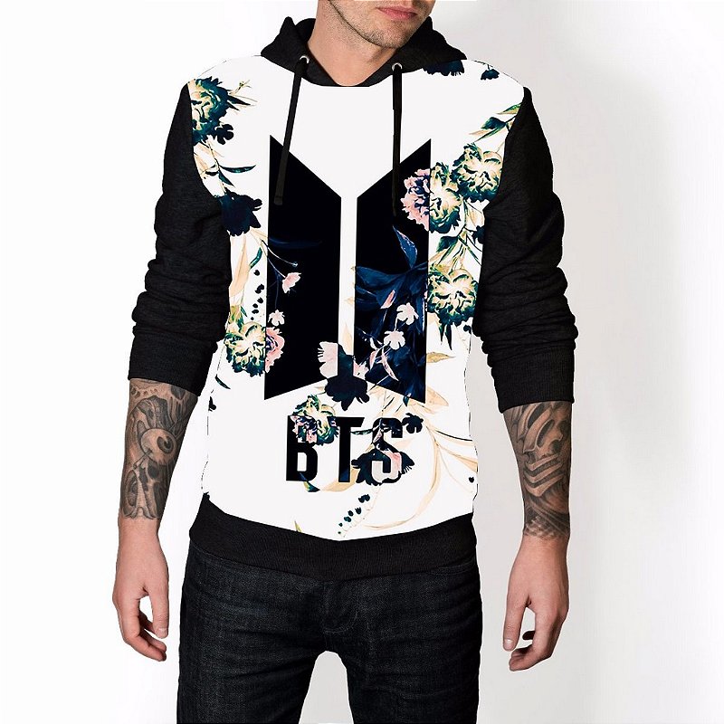 moletom com capuzs with arm print