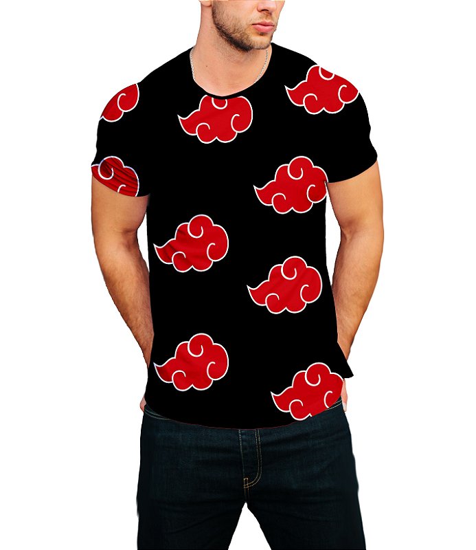 Camisa Unissex 3dfull Naruto Akatsuki Uchiha - USE BUGADO Camisa Unissex 3dfull Naruto Akatsuki Uchiha - USE BUGADO