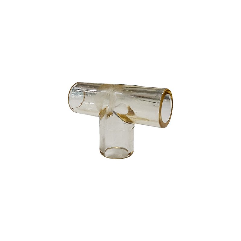 T no T 改良版 Silicone connector hxo design Conector T 22 x 22 x 22mm para Circuito Ventilação Mecânica