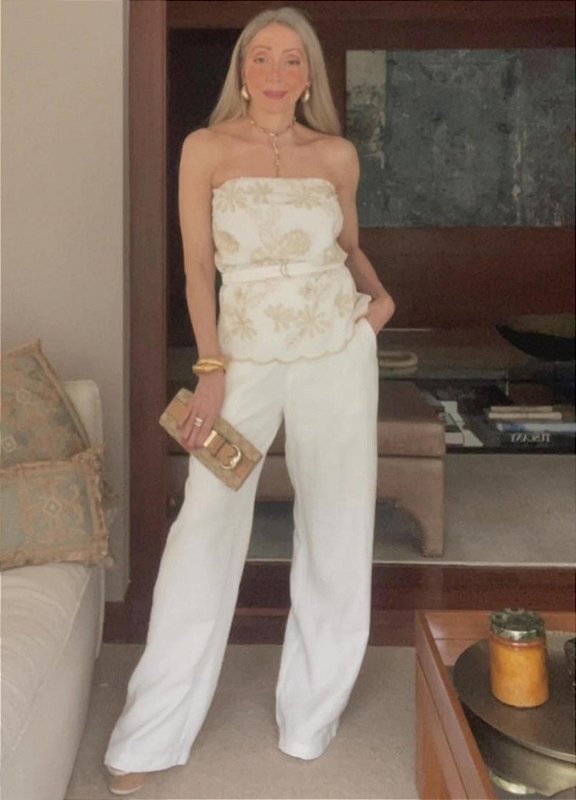 Calça Pantalona Crepe