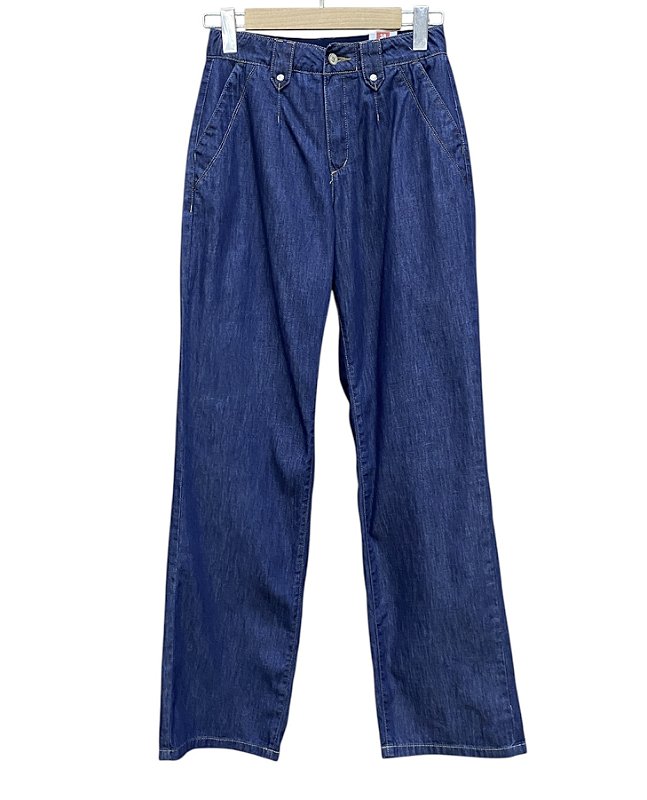 Calça Reta Cintura Alta Jeans