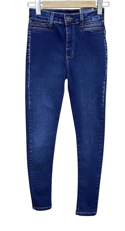 Calça Skinny Cintura Alta Jeans