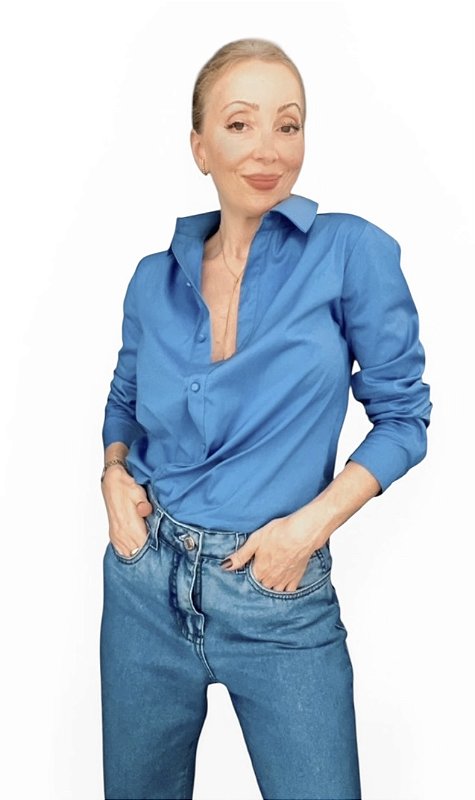 Camisa Manga Longa Viscose