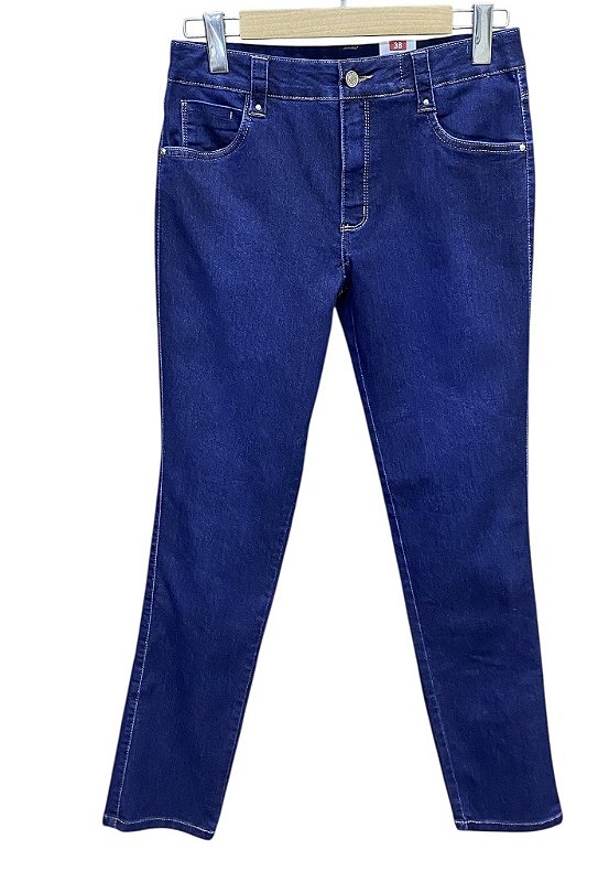 Calça Cigarrete Cintura Alta Jeans
