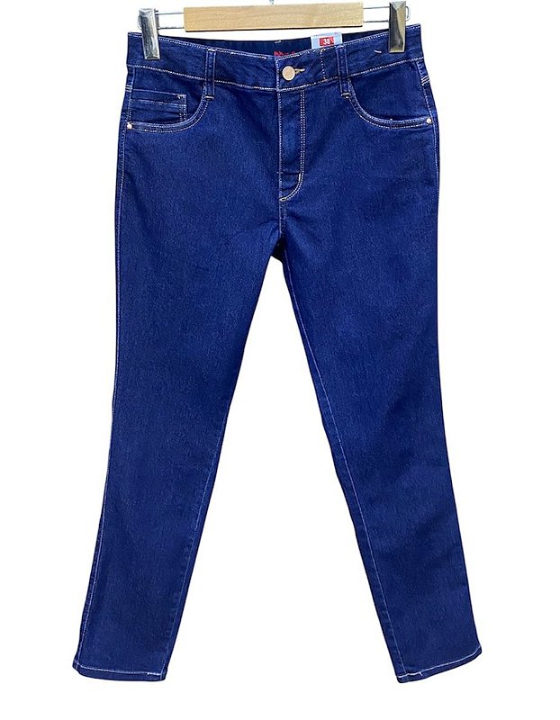 Calça Cigarrete Cintura Alta Jeans