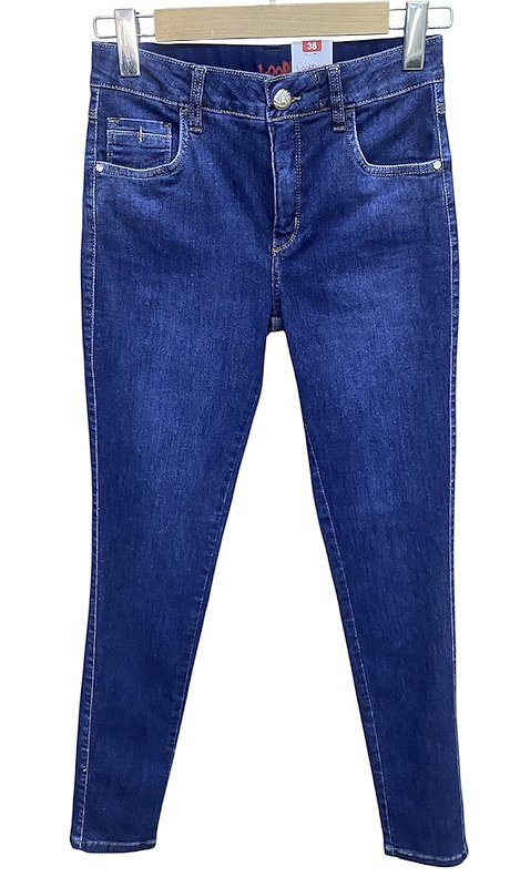 Calça Cigarrete Cintura Alta Jeans