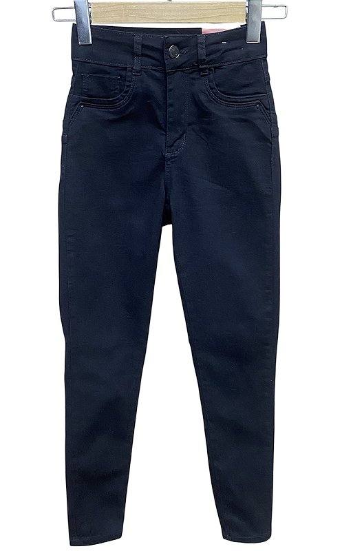 Calça Skinny Cintura Alta Sarja