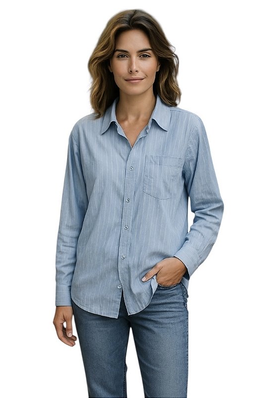 Camisa Bolso Viscose