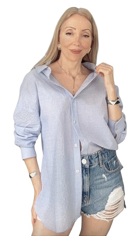 Camisa Detalhe Costas Viscose