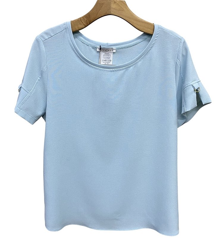 Blusa Manga Curta Viscose