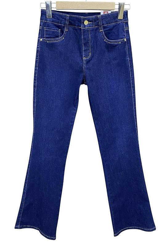 Calça Flare Cintura Alta Jeans