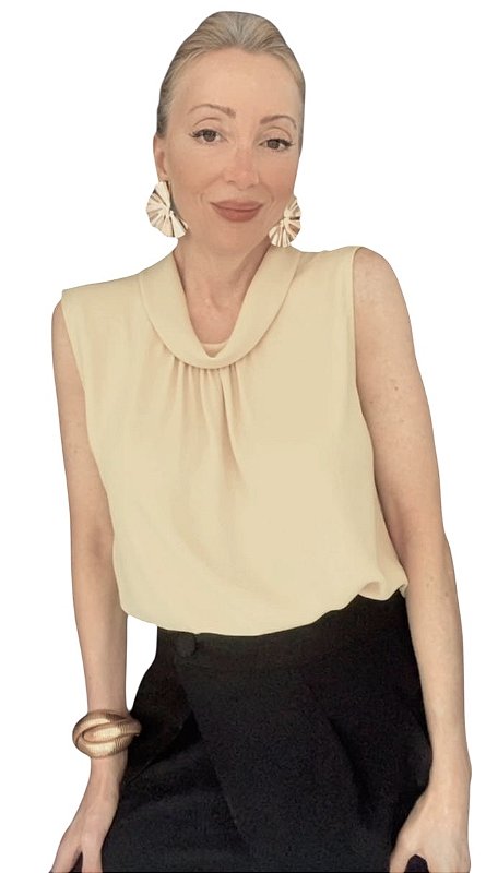 Blusa Regata Gola Viscose