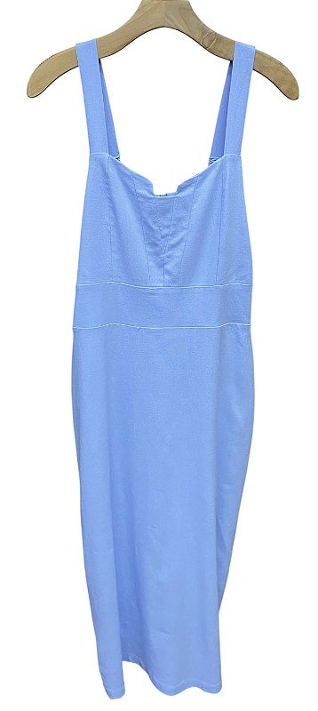 Vestido Alça Midi Viscolinho