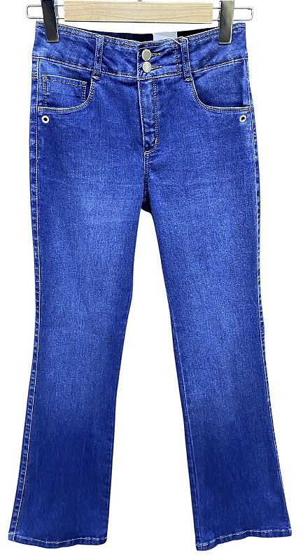 Calça Flare Cintura Alta Jeans