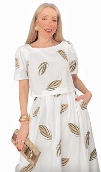 Blusa Manga Curta Viscolinho