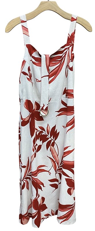 Vestido Midi Aberturas Laterais Viscolinho