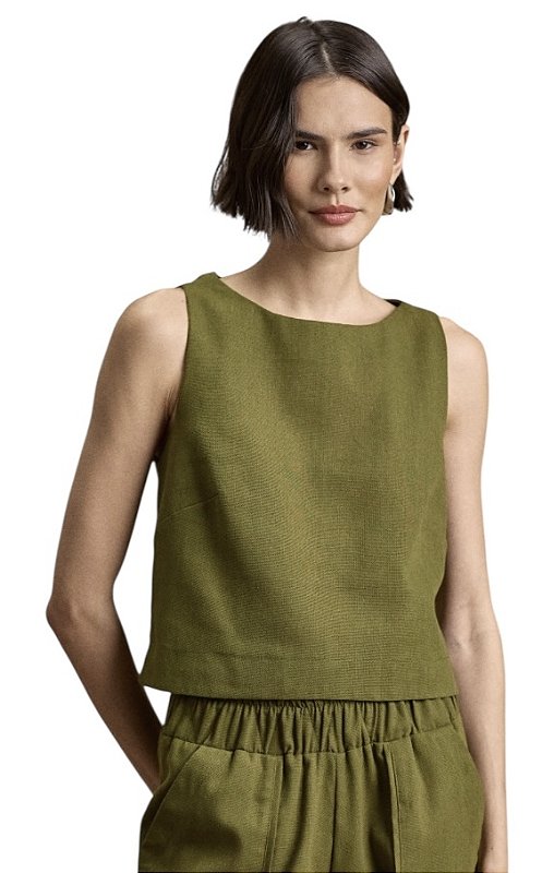 Blusa Regata Viscolinho