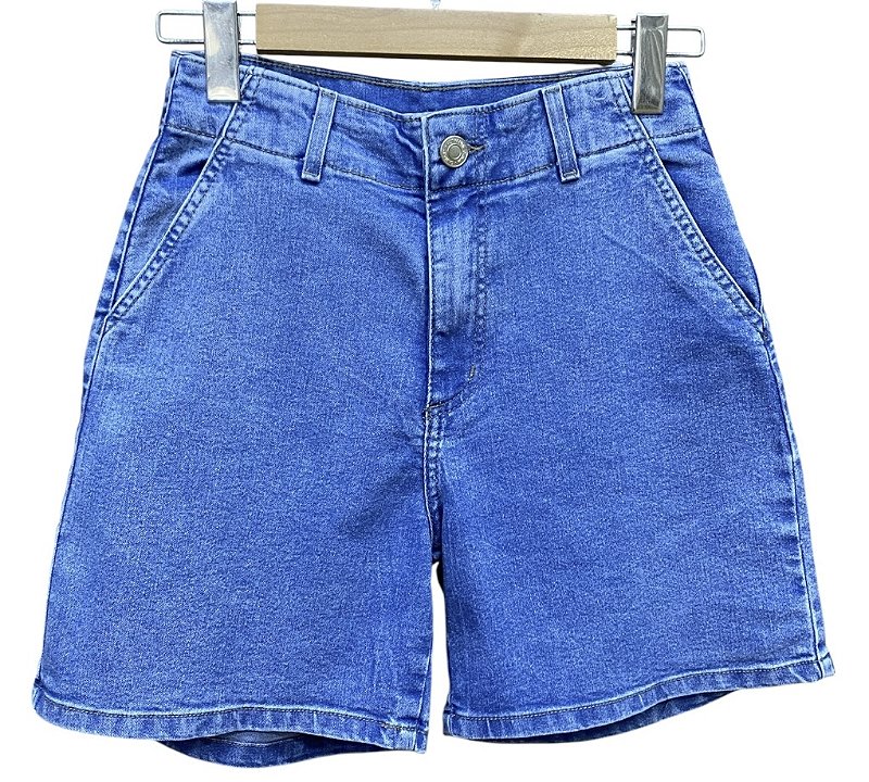 Bermuda Cintura Alta Jeans