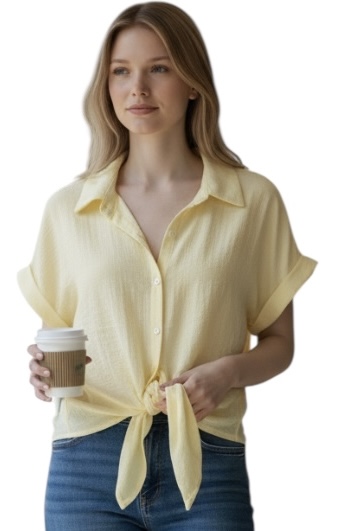 Camisa Manga Curta Viscose