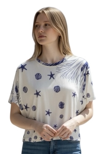 Blusa Manga Curta Viscomalha