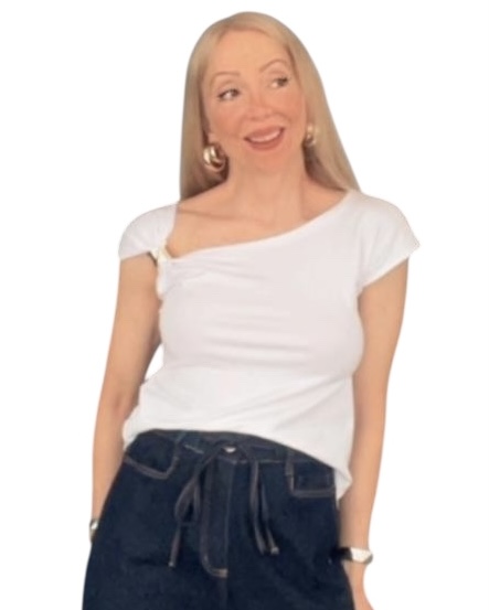 Blusa Manga Curta Fivela Viscomalha