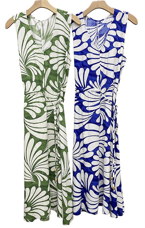 Vestido Regata Estampado Viscose