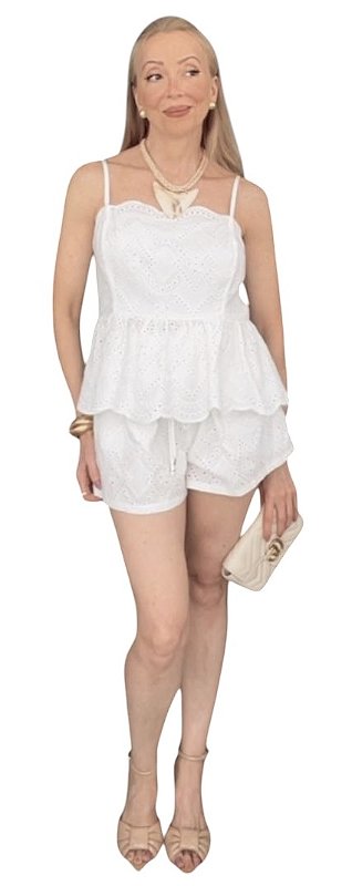 Shorts Elástico Cintura Laise