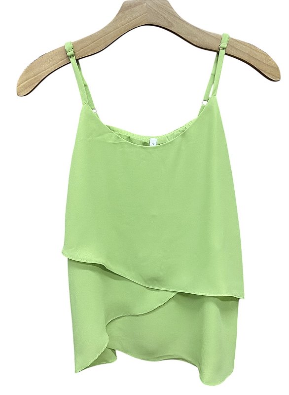 Blusa Alça Babados Crepe