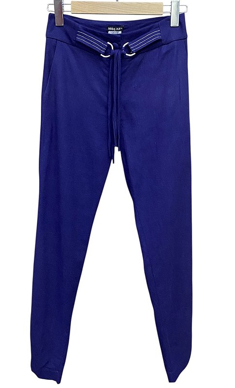 Calça Ajuste Cintura Viscolinho