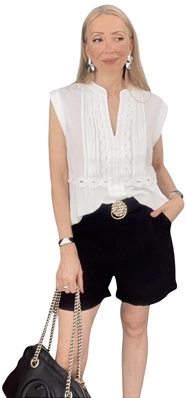 Shorts Cinto Viscolinho