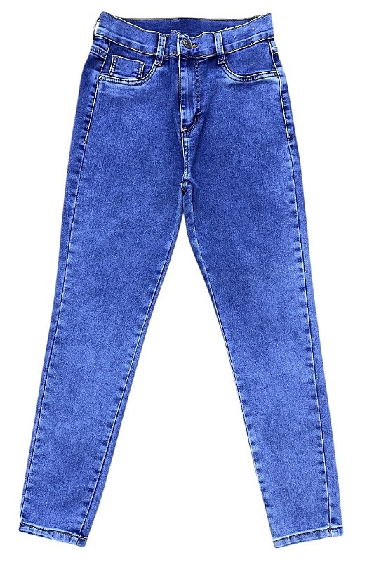 Calça Cigarrete Cintura Alta Jeans