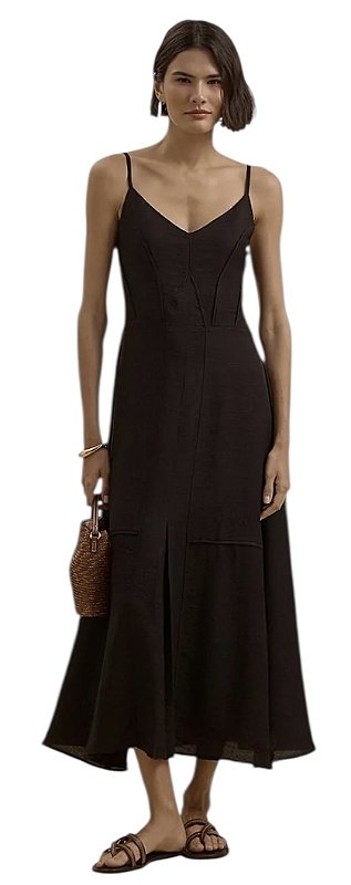 Vestido Midi Alça Viscolinho