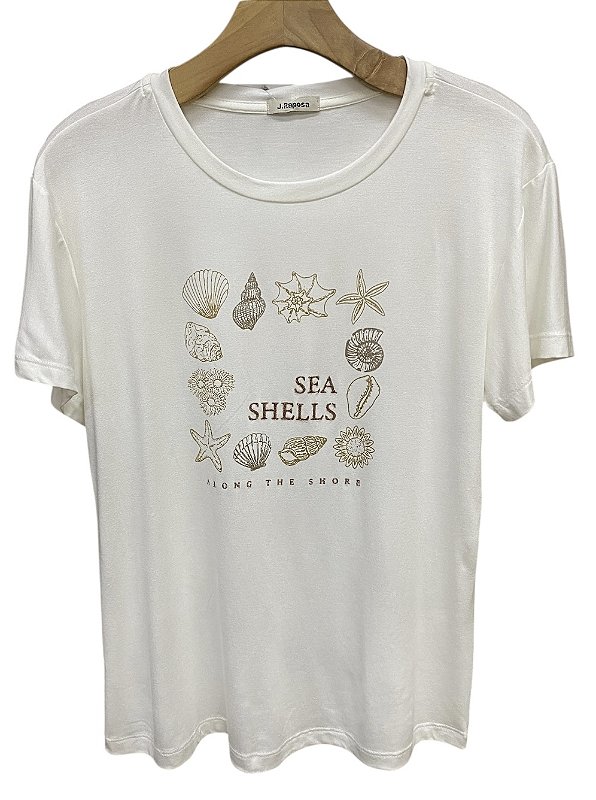 T-Shirt Sea Shells Viscomalha