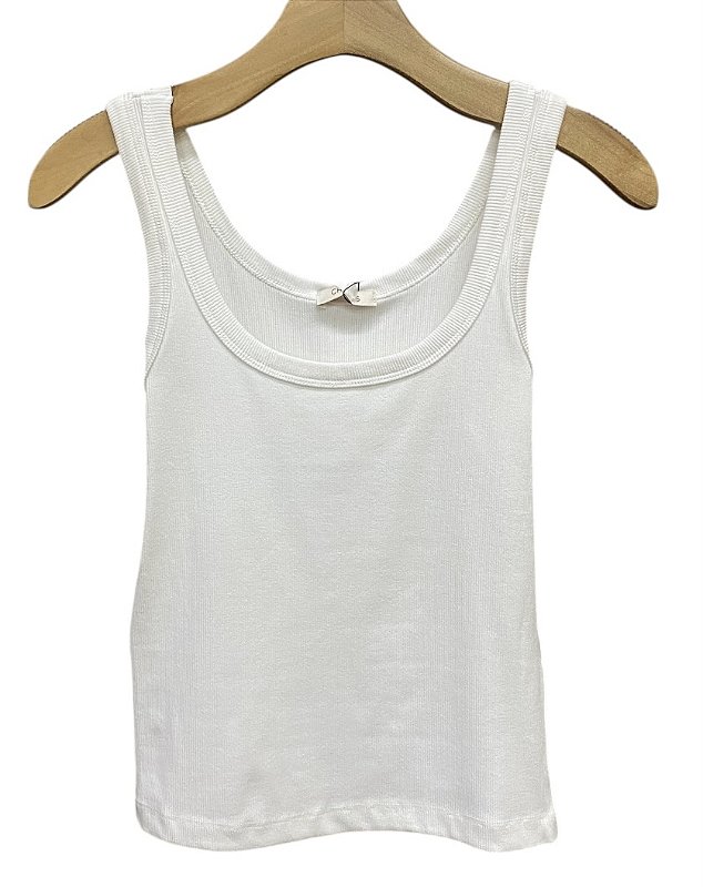 Blusa Regata Malha Rib